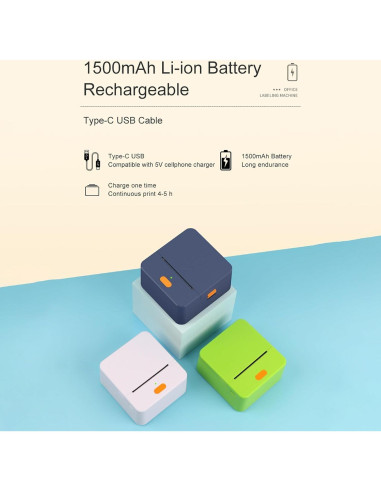 Impresora Térmica de Etiquetas DETONGER P1 Bluetooth 5 cm