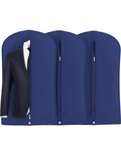 Bolsa de Prendas HANGERWORLD 102x61 cm Transpirable 3 Piezas Azul 2