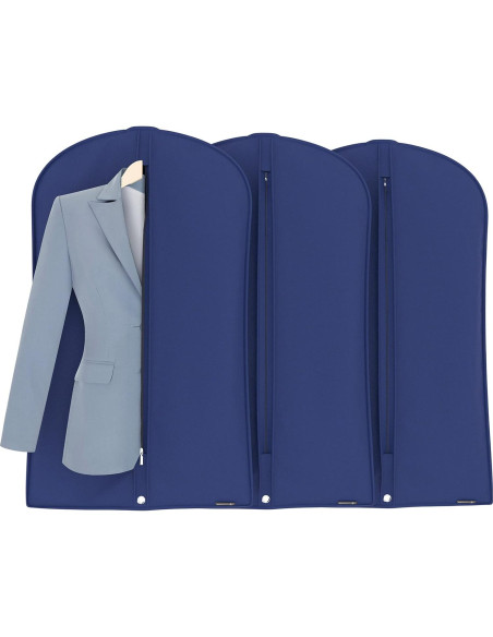 Bolsa de Prendas HANGERWORLD 102x61 cm Transpirable 3 Piezas Azul