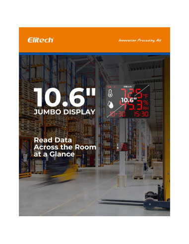 Registrador de Datos de Temperatura y Humedad Elitech DR-230-THDE