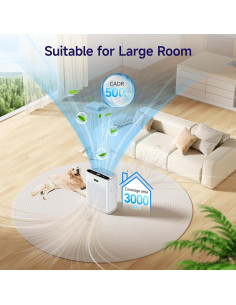 Purificador de Aire H13 Hepa F1 para Habitaciones Grandes 278 m 2