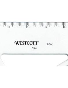 Triángulo de Rejilla Westcott T-5M 30/60 Acrílico 30.48 cm 2