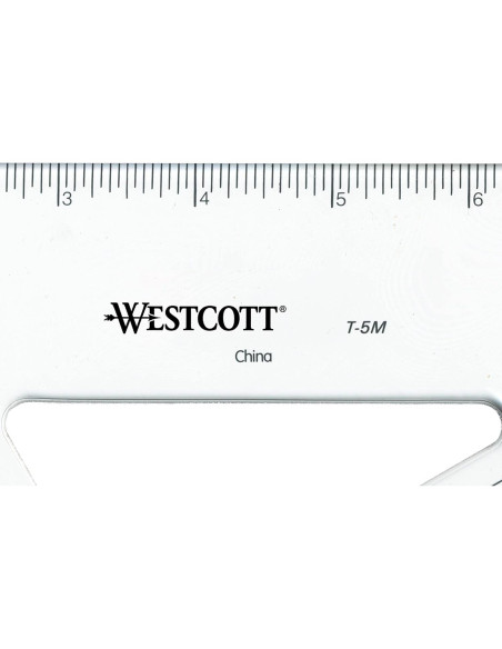 Triángulo de Rejilla Westcott T-5M 30/60 Acrílico 30.48 cm