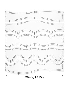 5 Plantillas de Acrílico para Corte de Acolchado y Costura 2