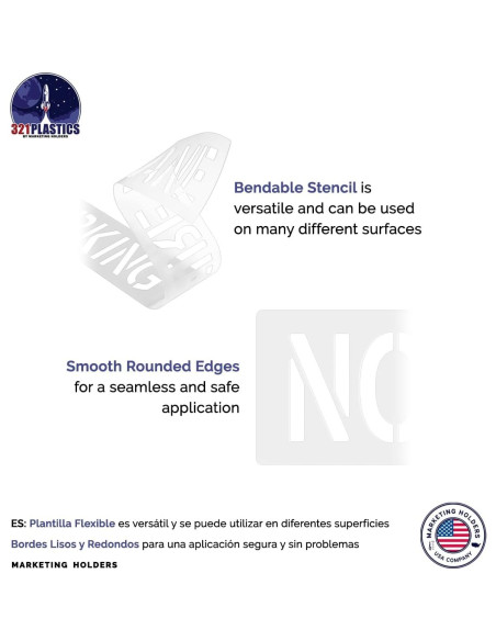 Paquete de 2 Plantillas No Estacionar 30.48 cm Marketing Holders