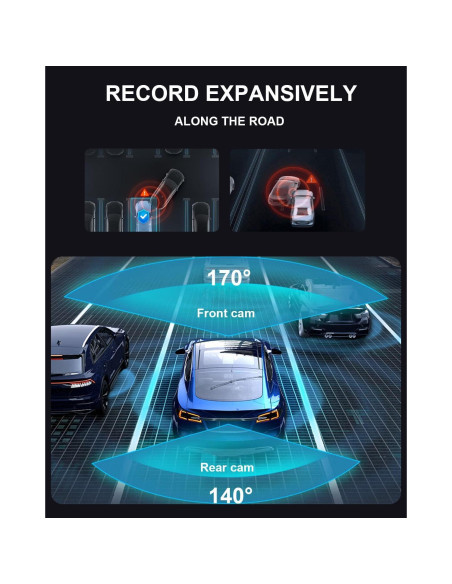Cámara de Espejo YKT H9-2 4K con Pantalla Táctil 10" y GPS Cámara de Espejo YKT H9-2 4K con Pantalla Táctil 10" y GPS