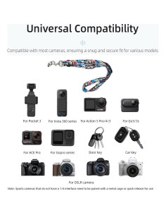 Correa Ajustable para Cuello DJI Osmo Pocket 3/2 - Lanyard Universal 2