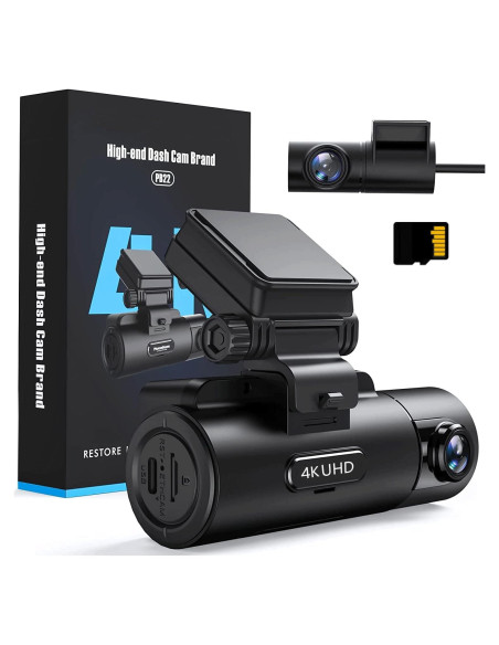 Cámara de tablero 4K Aipluger con visión nocturna y SD 32GB