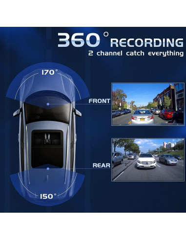 Cámara de tablero 4K Aipluger con visión nocturna y SD 32GB