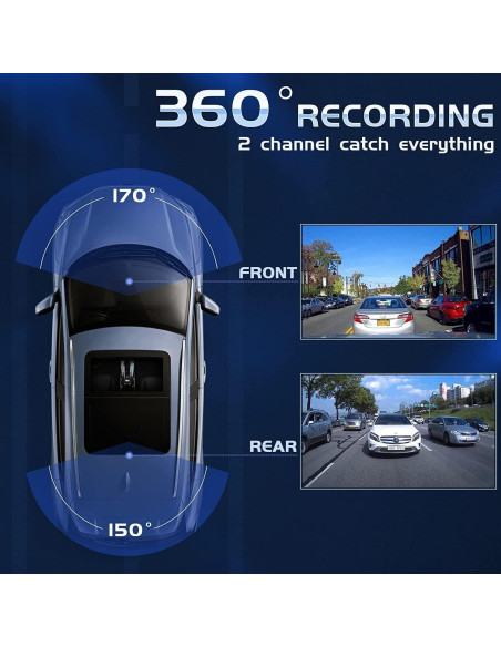 Cámara de tablero 4K Aipluger con visión nocturna y SD 32GB