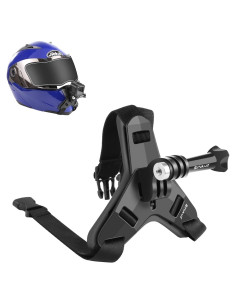Soporte de correa para mentón de casco PULUZ para cámaras de acción