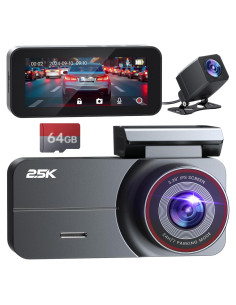 Cámara de tablero delantera y trasera Yonvim 2.5K QHD