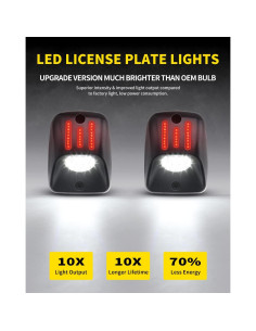 Luces de Placa de Licencia LED Asgohme para Toyota Tacoma 1995-2004 2