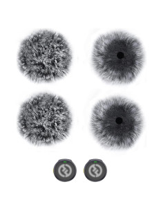 4 Pantallas de Viento para Micrófono RIBIU-WMO1 BOYA Lark M2