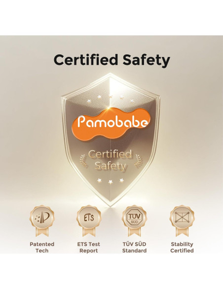 Parque para Bebés Pamo Babe Magic Fold 100x70 cm Gris