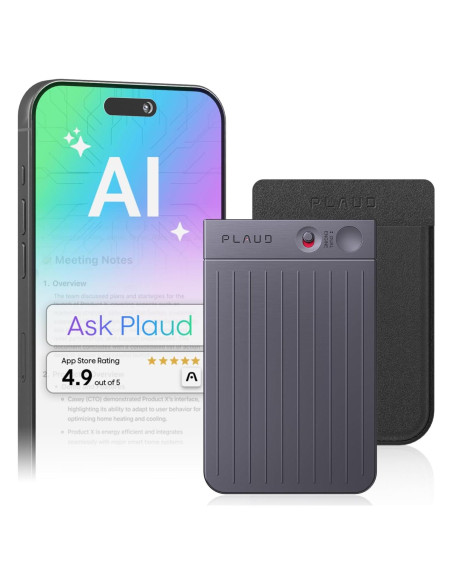 Grabadora de Voz AI Plaud Note 64GB, Transcripción 112 Idiomas