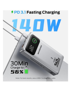 Batería portátil MOVE SPEED 25000mAh 145W con 3 puertos USB-C 2