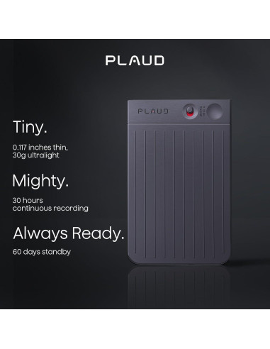 Grabadora de Voz AI Plaud Note 64GB, Transcripción 112 Idiomas