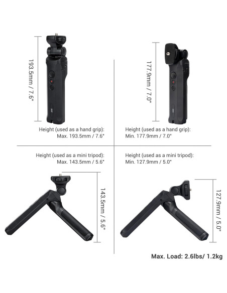Agarre de Disparo Remoto JJC con Mini Trípode para Cámara Panasonic