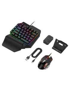 Combo de Juego Móvil Zunate 4 en 1 con Teclado y Ratón