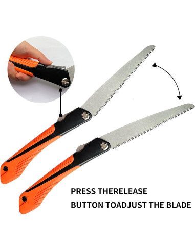 Sierra Plegable GLOWDAWN 25 cm para Madera y Jardín