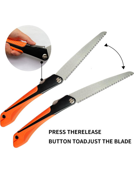 Sierra Plegable GLOWDAWN 25 cm para Madera y Jardín