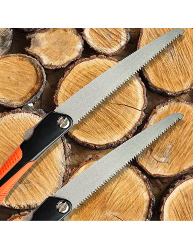 Sierra Plegable GLOWDAWN 25 cm para Madera y Jardín