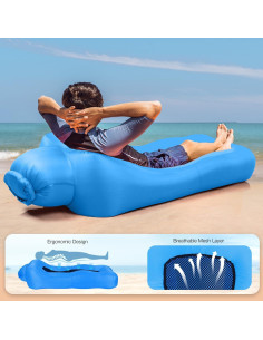 Sofá Inflable de Playa Outplea 190x80 cm Impermeable 2
