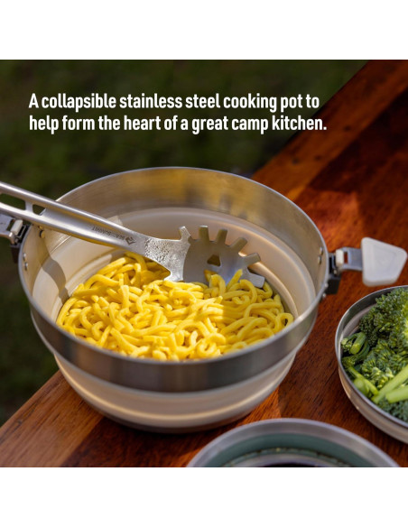 Cuchara de Olla Plegable Sea to Summit + Olla 5L Inox