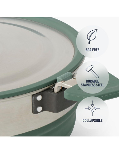 Cuchara de Olla Plegable Sea to Summit + Olla 5L Inox