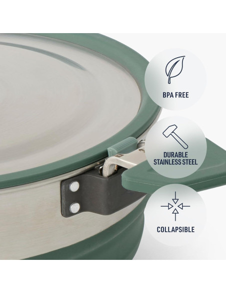 Cuchara de Olla Plegable Sea to Summit + Olla 5L Inox