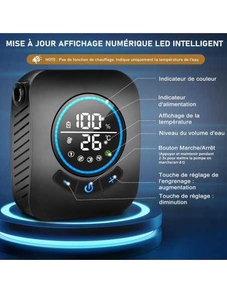 Ducha Portátil Spopal 8000mAh con Cubo Plegable 20L Ducha Portátil Spopal 8000mAh con Cubo Plegable 20L