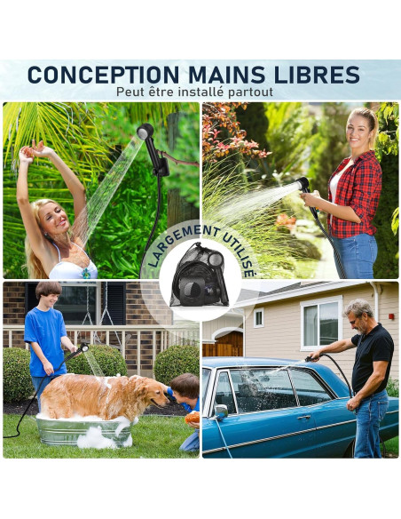 Ducha Portátil Spopal 8000mAh con Cubo Plegable 20L Ducha Portátil Spopal 8000mAh con Cubo Plegable 20L