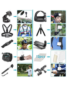 GoPro HERO10 Black - Cámara de Acción 5.3K + Accesorios 2