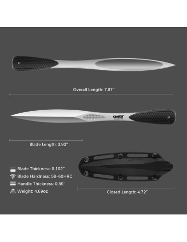 Cuchillo Bayoneta Kaimeisite AUS-8 para Caza y Camping 20.3 cm