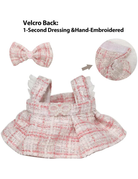 Conjunto de Ropa para Muñecas 17cm Labubu - Vestidos Chic Conjunto de Ropa para Muñecas 17cm Labubu - Vestidos Chic