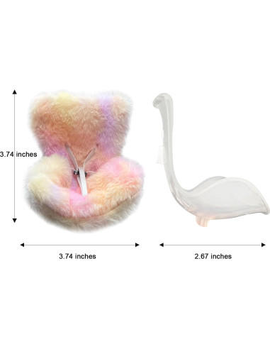 Asiento para Auto Pop Mart Labubu 15cm/17cm Amarillo-Rosa