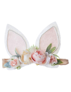 Diadema de Nylon Floral Conejito de Pascua para Bebé - CAINI
