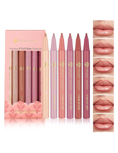 Juego de Lápices Labiales Young Vision 6 Piezas Mate Nude