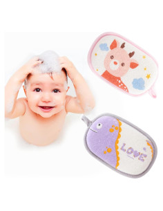 Esponja de Baño para Bebés Hokoad - 2 Piezas Animales Suaves