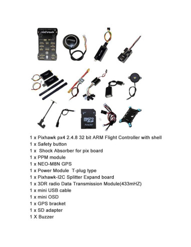 Controlador de Vuelo Pixhawk PX4 2.4.8 con GPS NEO-M8N