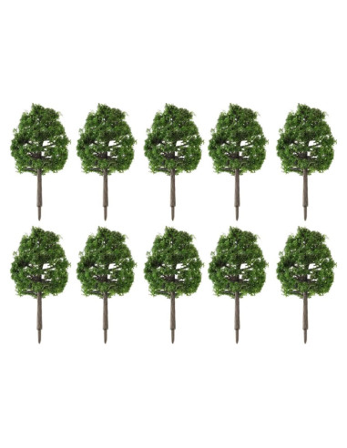 Árboles Miniatura WINOMO 20pcs Escala 1:100 Verde Oscuro