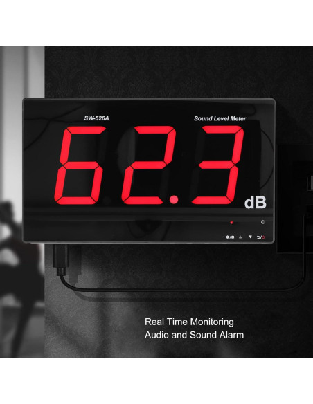 Medidor de Decibelios Hilitand 30-130dB Pantalla LCD 45.72cm
