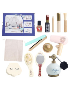 Juego de Maquillaje de Madera PMZ131001-1P para Niños 3-6 Años