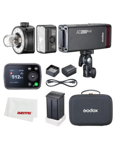 Flash Estroboscópico Godox AD200Pro II 200Ws Inalámbrico