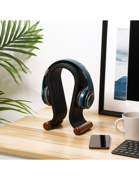 Soporte para Auriculares de Madera ONEGenug - Estable y Elegante Soporte para Auriculares de Madera ONEGenug - Estable y Elegante