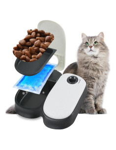 Comedero Automático Pawise para Gatos y Perros 2 Comidas