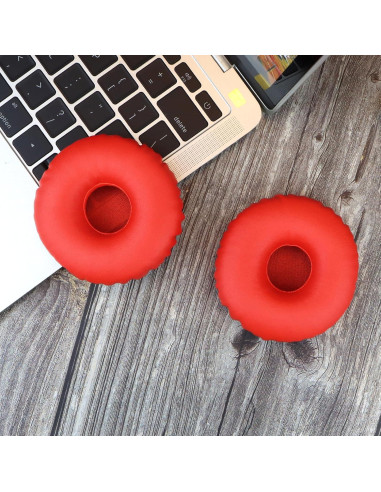 Almohadillas de Reemplazo SINOWO para Sony MDR-XB550AP Rojo