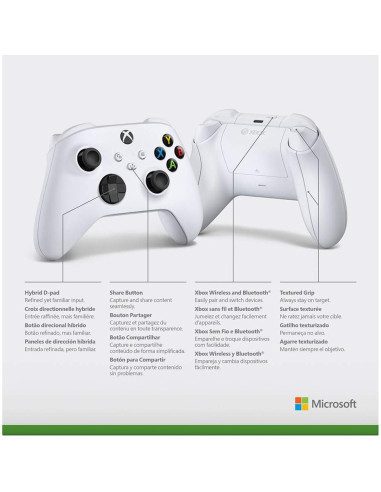 Controlador Inalámbrico Xbox Series S/X Robot White + Batería