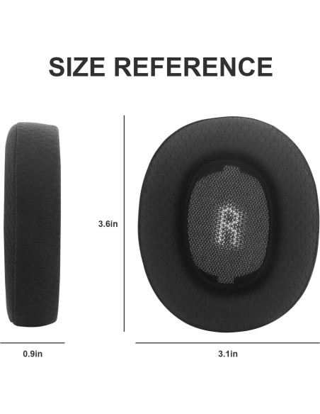 Almohadillas de Reemplazo JBL E55BT - Tela Mesh y Espuma Memoria